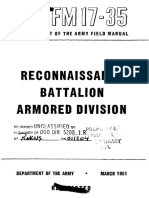FM17-35 Reconnaissance Battalion Armored Division 1951