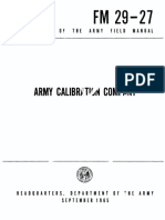 FM29-27 Army Calibration Company 1965
