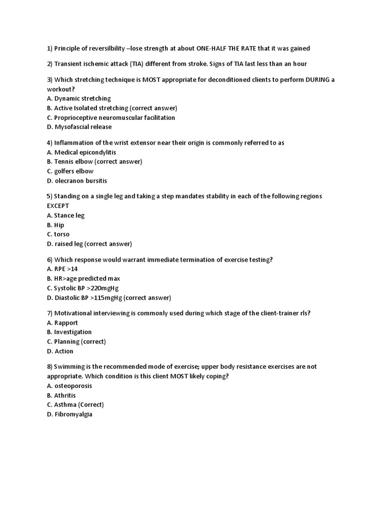 ACE Sample Questions | PDF