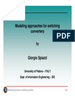 Modeling Approaches For Switching Converters: University of Padova - ITALY Dept. of Information Engineering - DEI