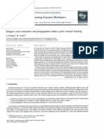 Fatigue crack initiation and propagation under cyclic loading