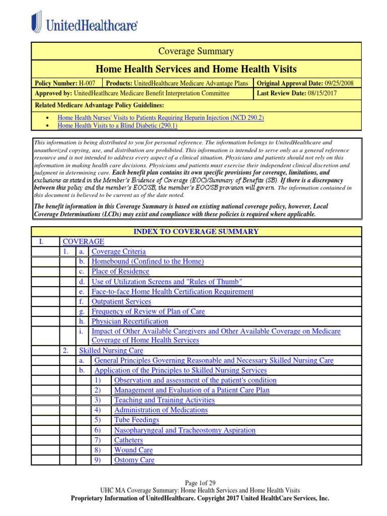 Home Health Services Visits | PDF | Home Care | Medicare (United States)