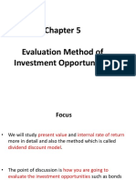 Chapter 5 - Evaluation Method of Investment Opportunities
