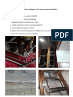 Reporte de Desmontaje de Contrapeso y Soporte de Telón