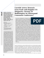 Carotid Artery Stenosis: Gray-Scale and Doppler US Diagnosis-Society of Radiologists in Ultrasound Consensus Conference