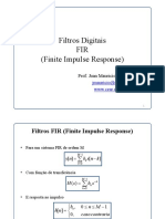 Projeto de filtros digitais FIR utilizando janelas de Hamming