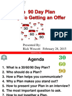 30 60 90 Day Plan For New Job PPT