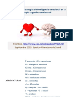 Inteligencia Emocional y Terapia Cognitivo Conductual