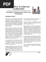 Municipal Water Use Guidelines