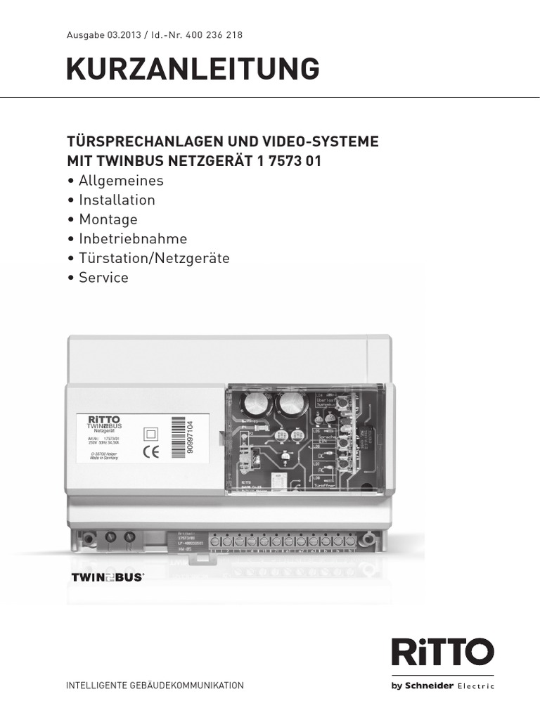 400236218 TwinBus Kurzanleitung Ritto A4 Online