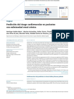 Predicción del riesgo cardiovascular en pacientes con enfermedad renal crónica, Revista Nefrologia