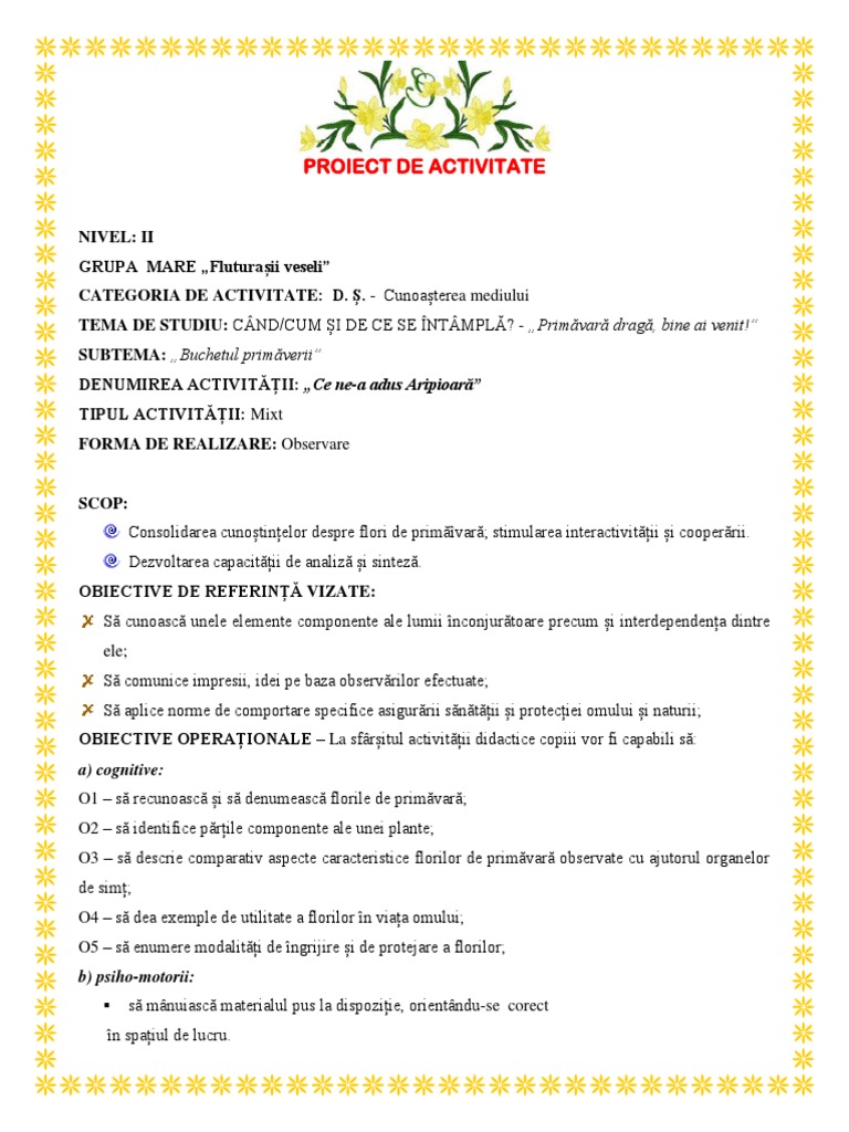Jipa Daniela Grad Macin Proiect De Activitate 2 Pdf