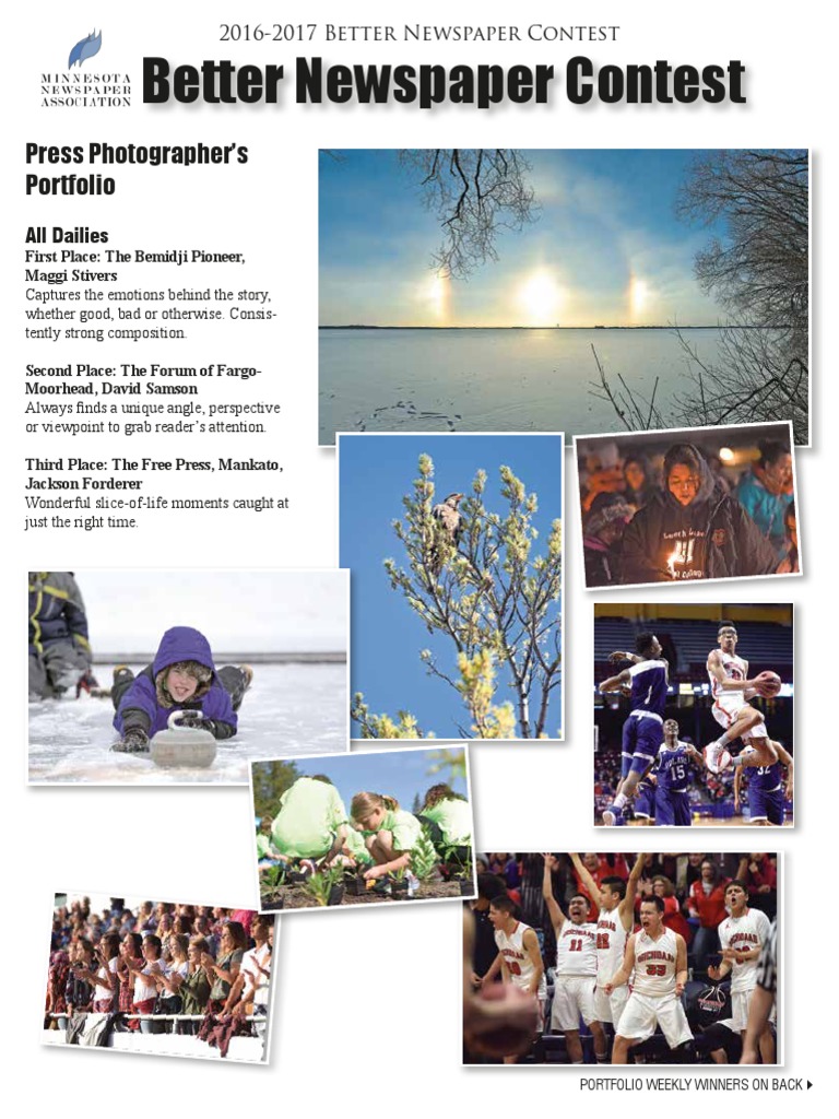 2016 2017 Better Newspaper Contest Newspapers Journalism