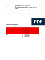 Selección y Segmentación Del Mercado