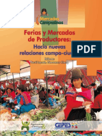 Libro Regional Andino Ferias Mercados Productores Avsf Cepes 2014 PDF