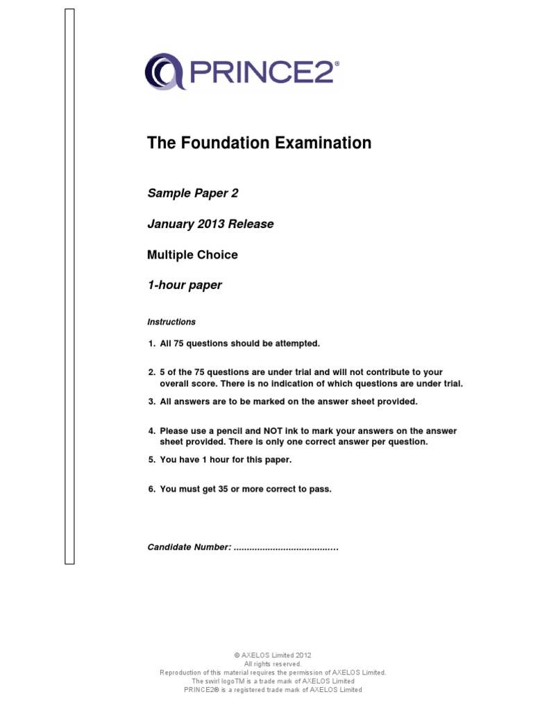 PRINCE2-Foundation Prüfungs