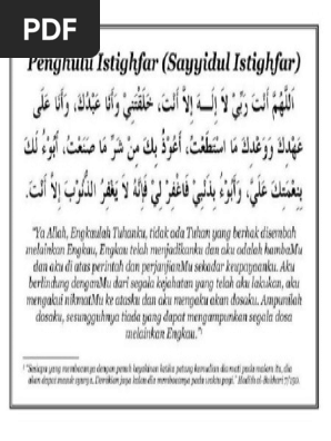 Penghulu Istighfar Pdf Pdf