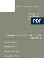 Im-Custom Clearance Procedure