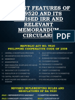 Salient Features of Revised Implementing Rules and Regulations of Ra 9520