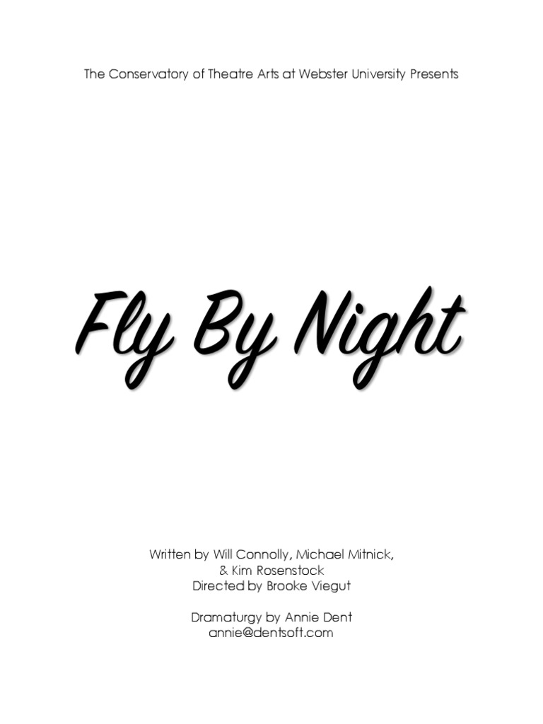 Fly by Night Idpn PDF Constellation Theatre