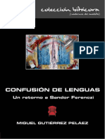 Confusión de Lenguas. Un Retorno A Sandor Ferenczi - Miguel Gutierrez Peláez PDF