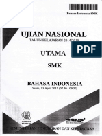 Naskah Soal UN Bahasa Indonesia SMK 2015 Paket 1 PDF