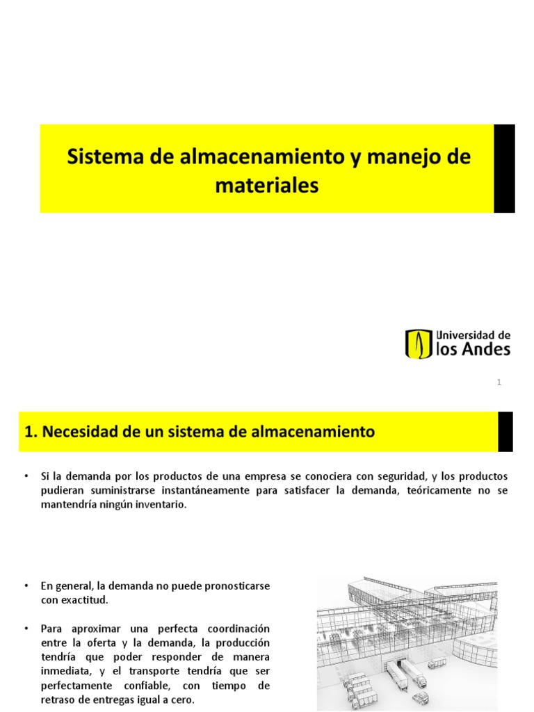 Almacenamiento y Manejo de Materiales | PDF | Inventario | Negocios ...
