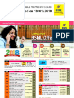 BSNL GSM Prepaid Tariff - Kerala 18-01-2018