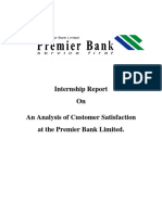 Internship - Report - On CS of Premiere Bank PDF