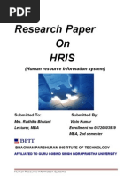 Final Research Paper On Hris