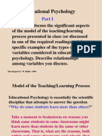 Educational Psychology Model Explained in 40 Characters