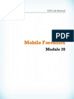 CHFI v8 Module 20 Mobile Forensics