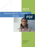 Informe Psicologico Examen Mental - Historia Clinica