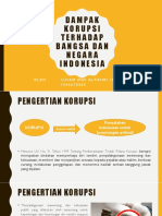 Dampak Korupsi Terhadap Bangsa Dan Negara Indonesia PPT MPKT A