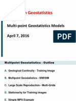 Petroleum Geostatistics: Multi-Point Geostatistics Models April 7, 2016