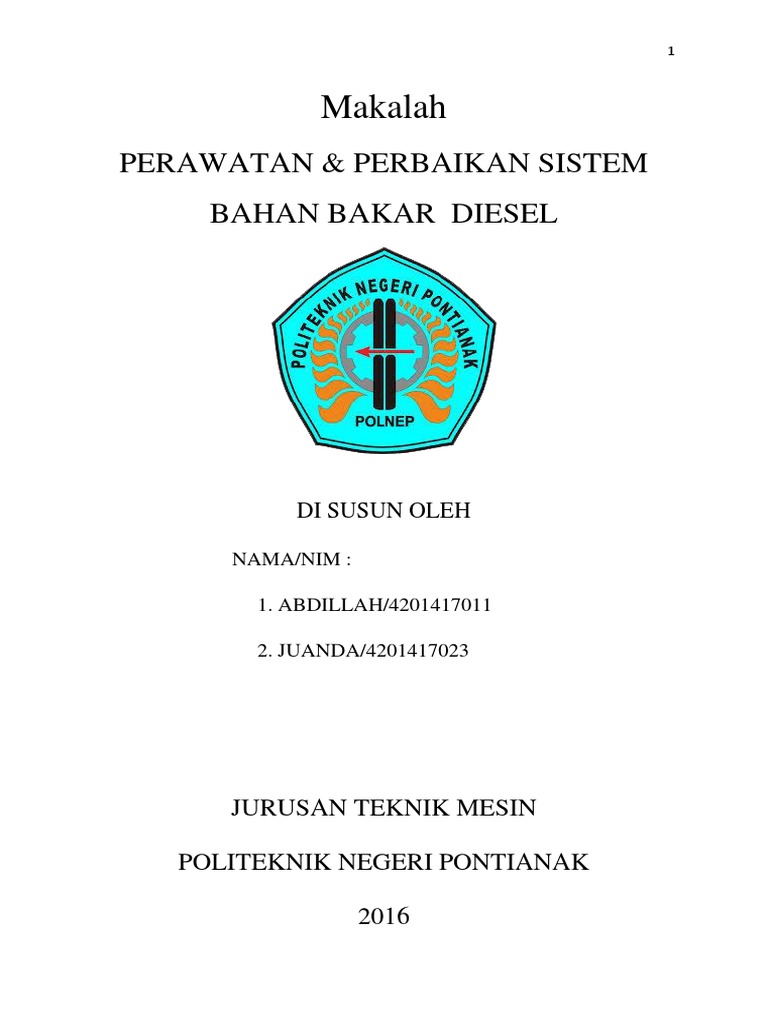 Abdillah Juanda Makalah Perawatan Mesin Diesel