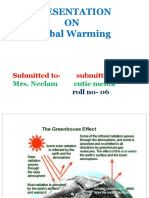 Presentation ON Global Warming: Submitted To-Submitted by