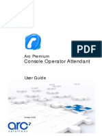Arc Premium Console Operator Manual