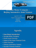 Hyundai Motor Company - Beijing Automotive Joint Venture