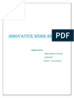Innovative Work Report