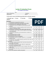 Proforma 10 Teacher Evaluation Form