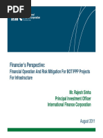 Financier’s Perspective - Financial Operation and Risk Mitigation for BOT-PPP Projects for Infrastructure - R. SINHA (IFC, 2011)