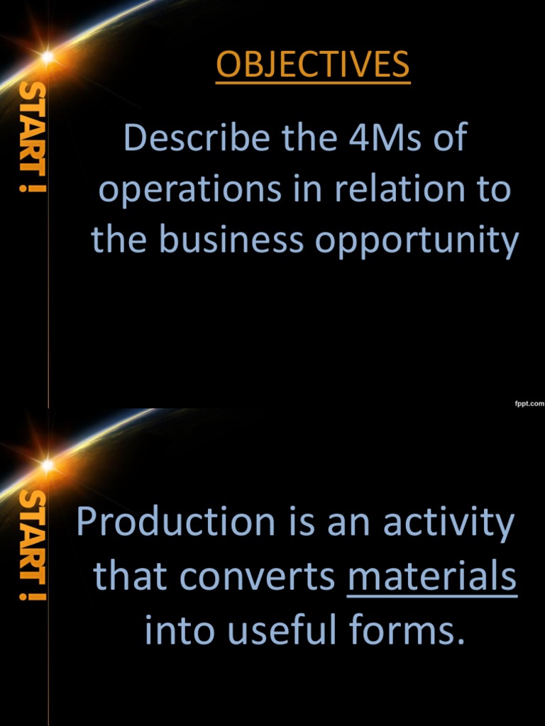 Understanding the 4Ms of Production | PDF | Business