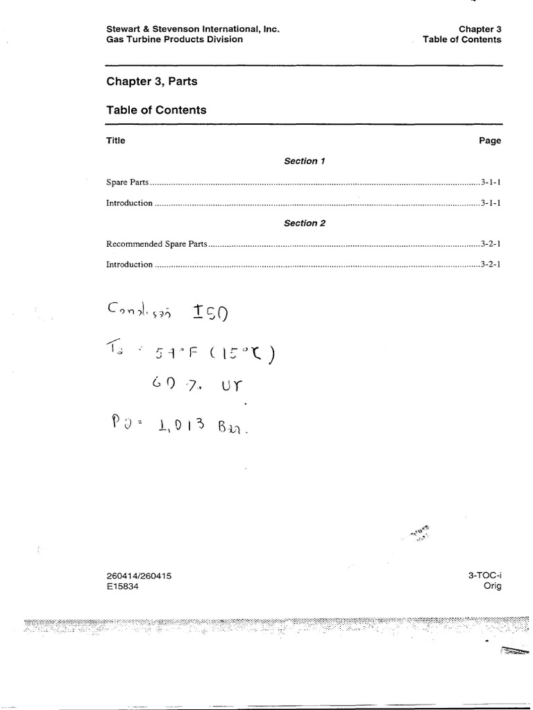 LM6000 Spare Parts Guide | PDF | Pressure Measurement | Gas Turbine