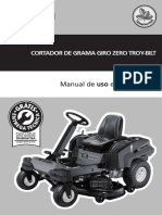 Cortador de grama Troy-bilt manual de uso e manutenção