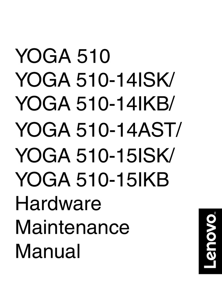 Lenovo Yoga 510 Maintenance Guide PDF Electrostatic Discharge