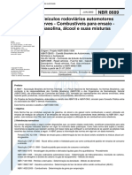 NBR 08689 - 2000 - Veículos Rodoviários Automotores Leves - Combustíves para Ensaio PDF