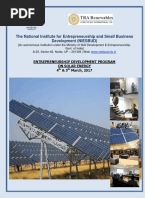 Edp On Solar Energy 4 Mar To 5 Mar Nagpur