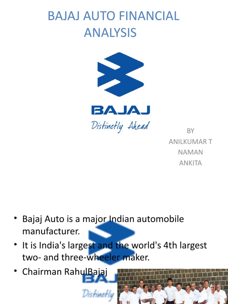 Bajaj Auto Financial Analysis PDF Dividend Money