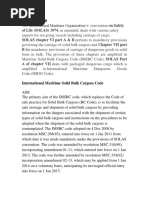 Structure of IMSBC Code